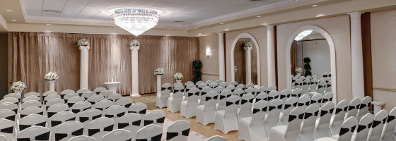 Indoor Wedding Ceremony NJ Versailles Ballroom