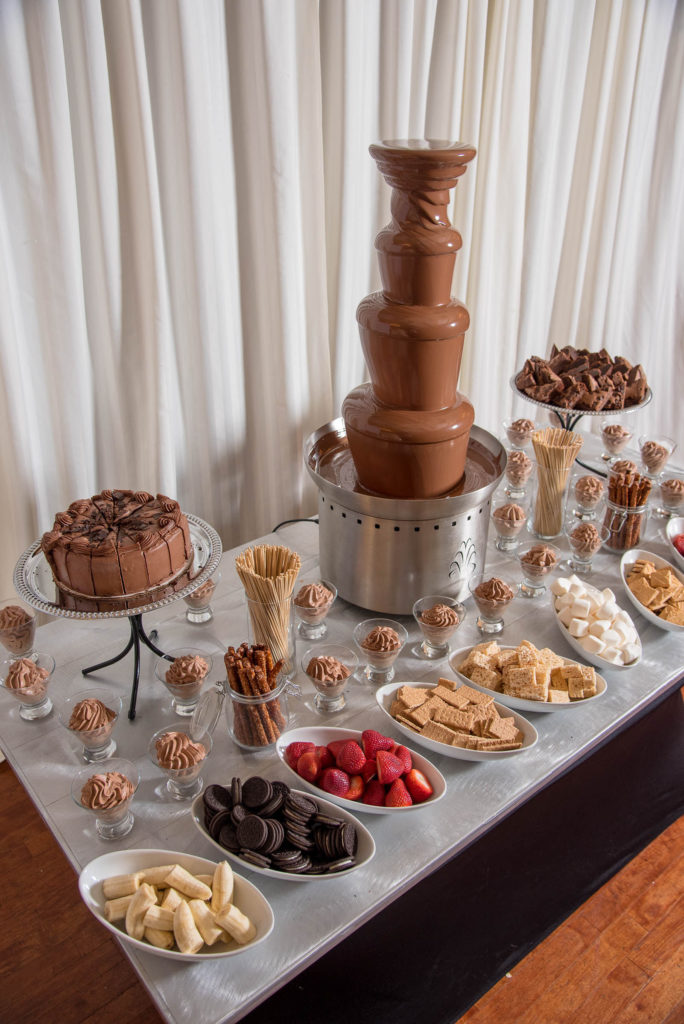 Chocolate lover's paradise food station